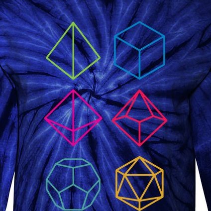 Roll Dungeons & Dragons Line Art Series Tie-Dye Long Sleeve Shirt