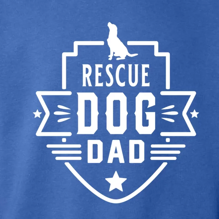 Rescue Dog Dad Cool Fathers Day Gift Toddler Hoodie