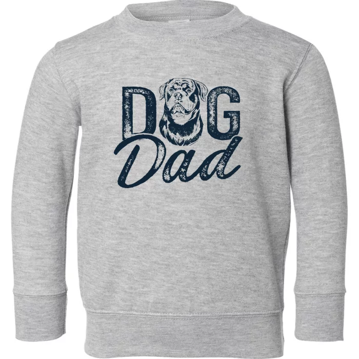 Rottweiler Dog Dad Rottie Toddler Sweatshirt