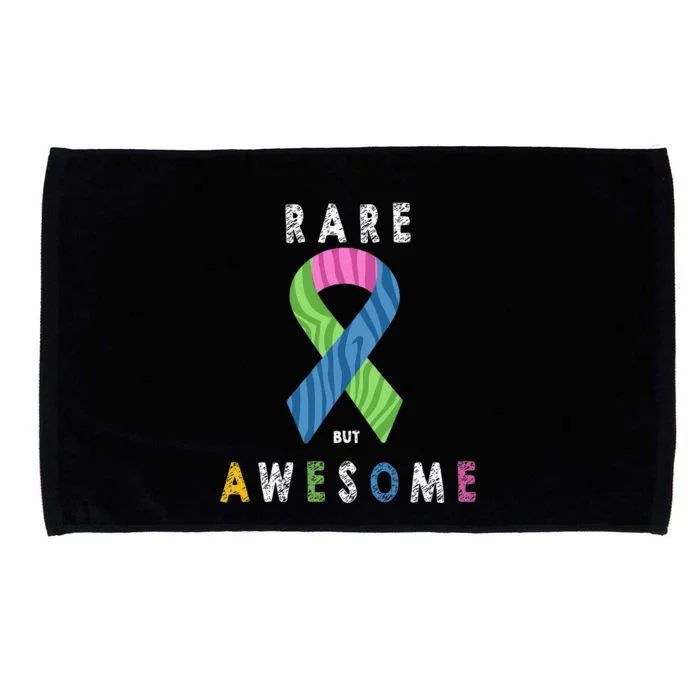 Rare Disease Day Awareness Zebra Ribbon Awesome Children Microfiber Hand Towel