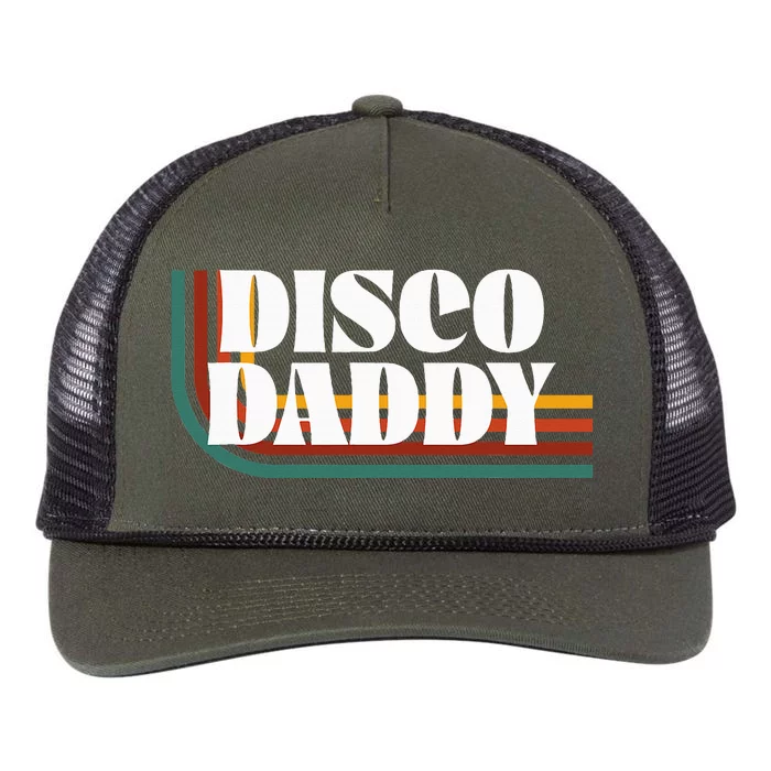 Retro Disco Daddy Halloween Costume Groovy Funny 70s 80s Retro Rope Trucker Hat Cap