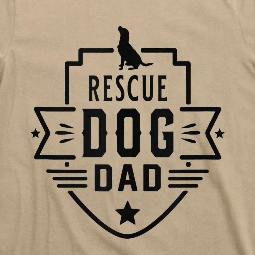 Rescue Dog Dad cool Father's Day T-Shirt