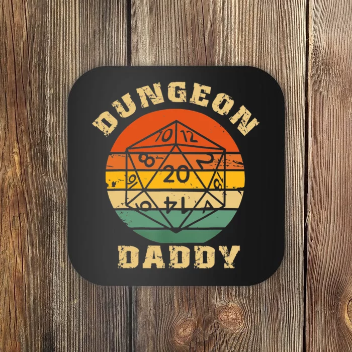 Retro Dungeon Daddy For Father Fathers Day Gift Coaster