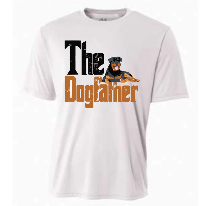 Rottweiler Dog Dad Dogfather Dogs Daddy Father Rottie Cooling Performance Crew T-Shirt