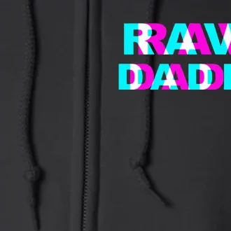 Rave Daddy EDM Music Festival Father Optical Illusion Trippy Full Zip Hoodie