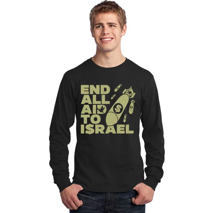 Ryan Dawson End All Aid To Israel Tall Long Sleeve T-Shirt