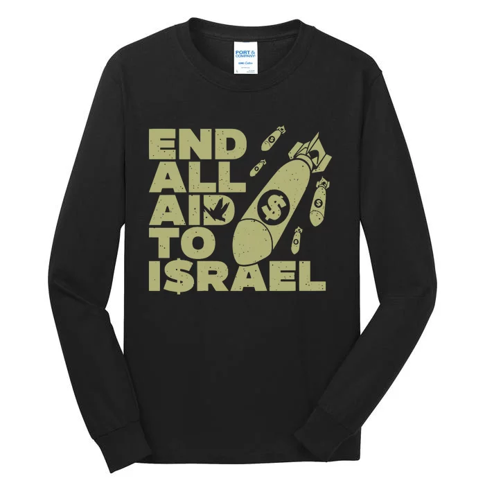 Ryan Dawson End All Aid To Israel Tall Long Sleeve T-Shirt