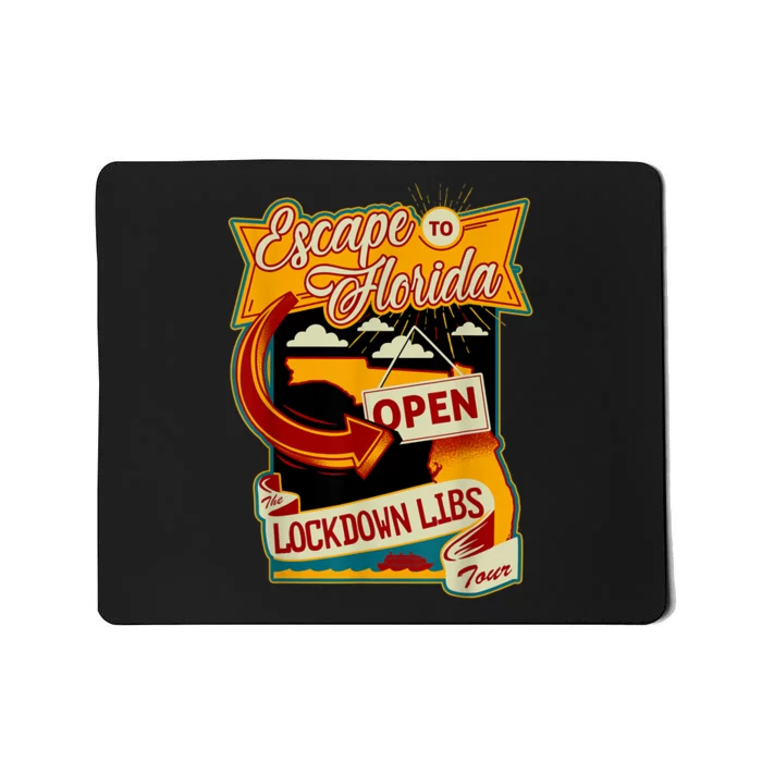 Ron DeSantis Escape To Florida Vinatge Mousepad