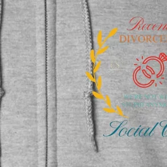 Recent Divorceev Est 2024 Full Zip Hoodie