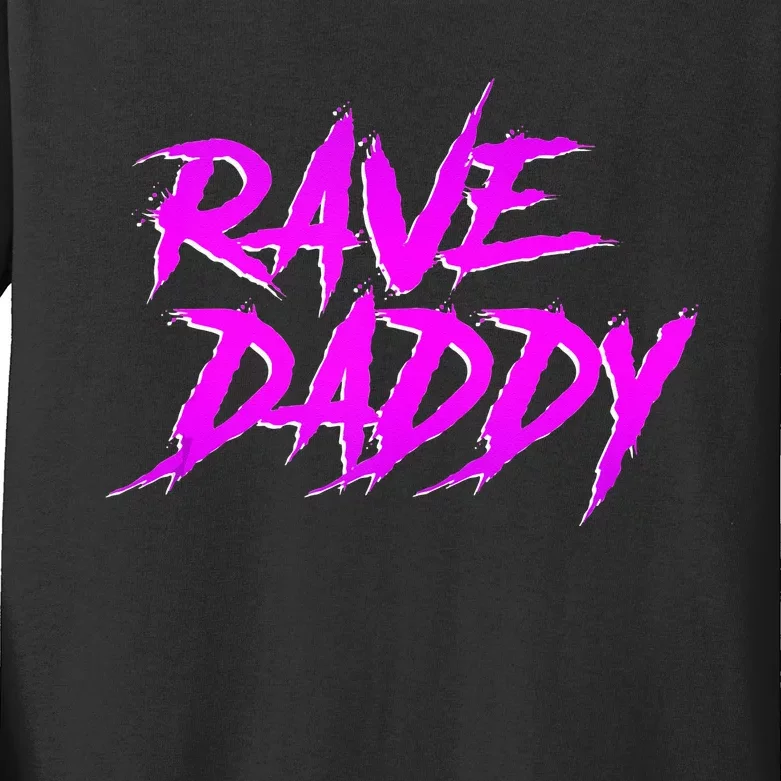 Rave Daddy EDM Rave Festival Outfit Kids Long Sleeve Shirt