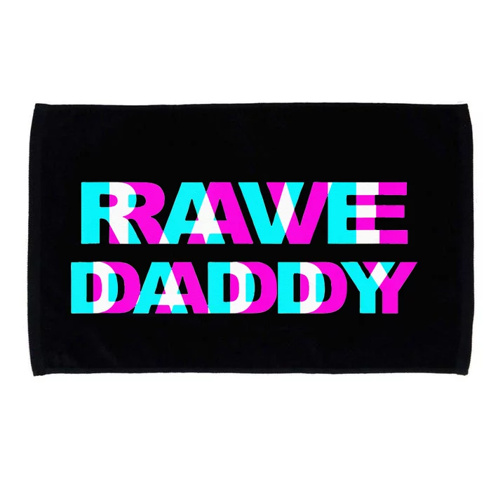 Rave Daddy EDM Music Festival Father Optical Illusion Trippy Microfiber Hand Towel