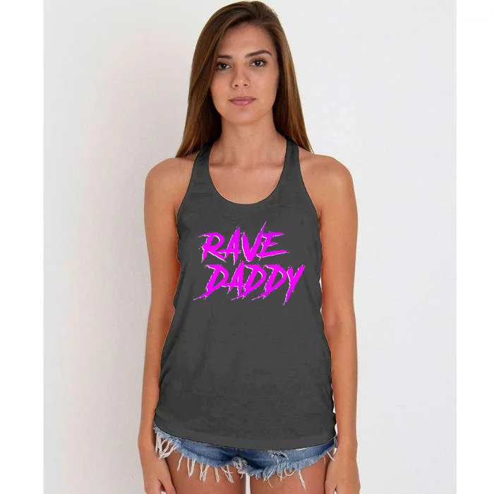 Rave Daddy Edm Rave Festival Women's Knotted Racerback Tank