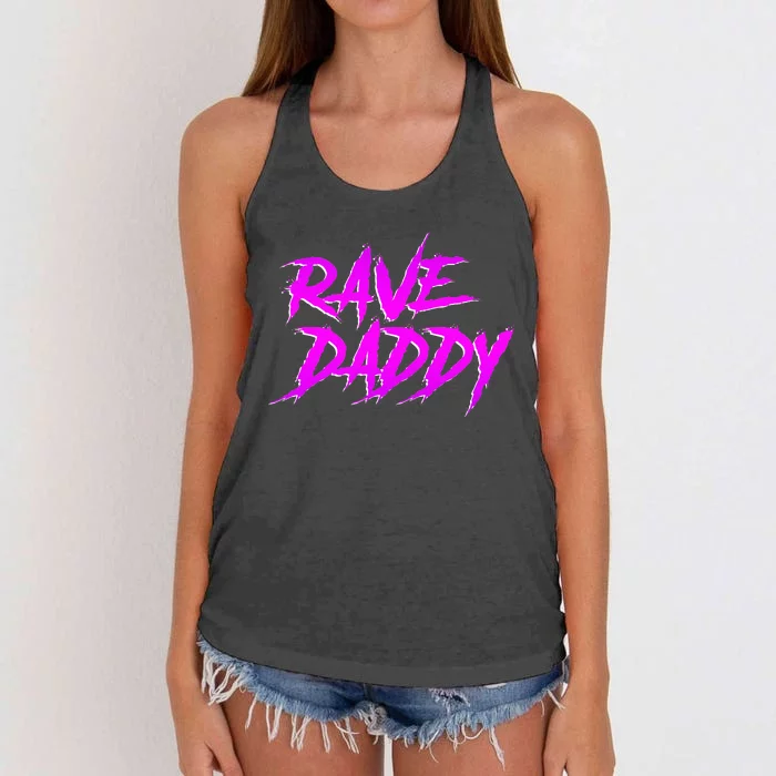 Rave Daddy Edm Rave Festival Women's Knotted Racerback Tank