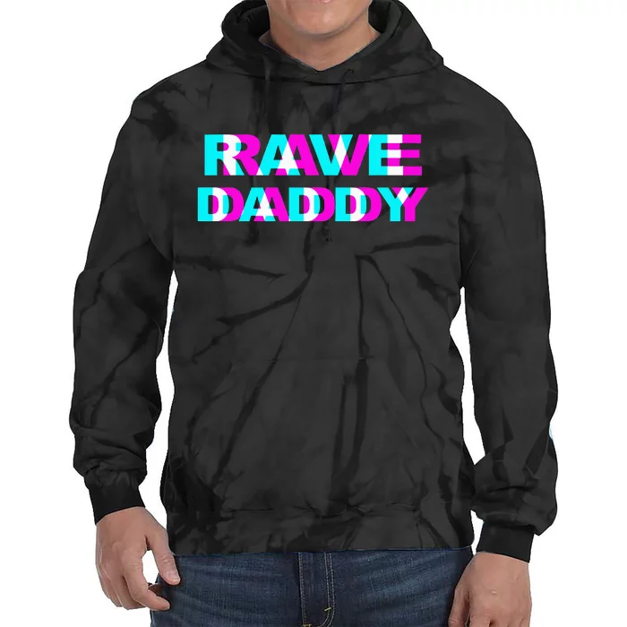 Rave Daddy EDM Music Festival Father Optical Illusion Trippy Tie Dye Hoodie