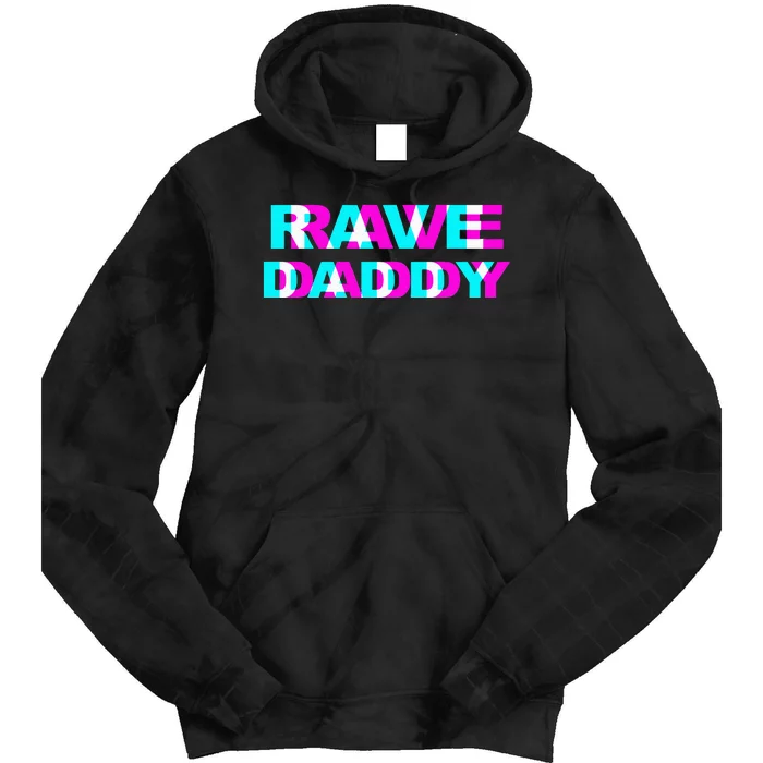 Rave Daddy EDM Music Festival Father Optical Illusion Trippy Tie Dye Hoodie