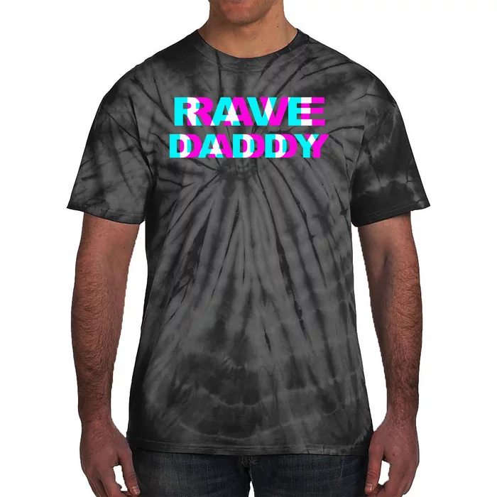 Rave Daddy EDM Music Festival Father Optical Illusion Trippy Tie-Dye T-Shirt