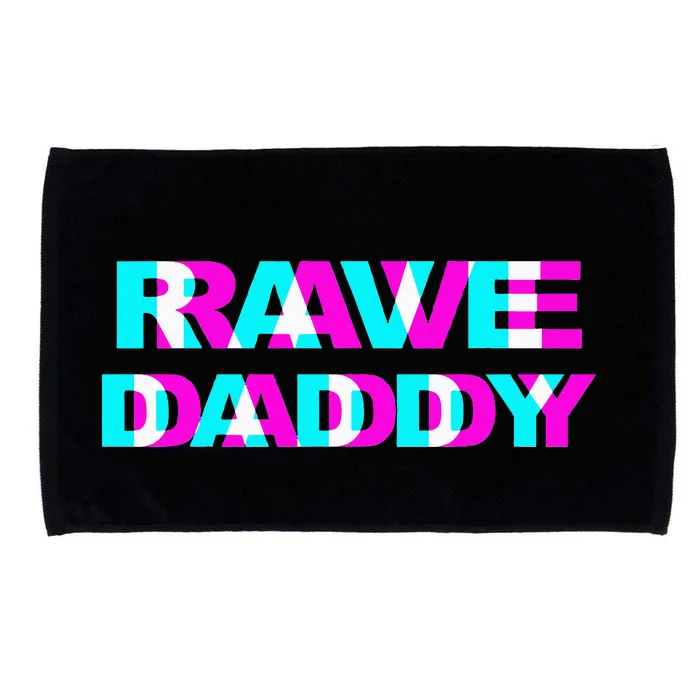 Rave Daddy EDM Music Festival Father Optical Illusion Trippy Microfiber Hand Towel