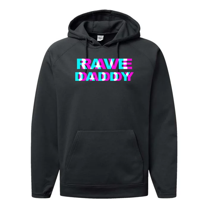 Rave Daddy EDM Music Festival Father Optical Illusion Trippy Performance Fleece Hoodie