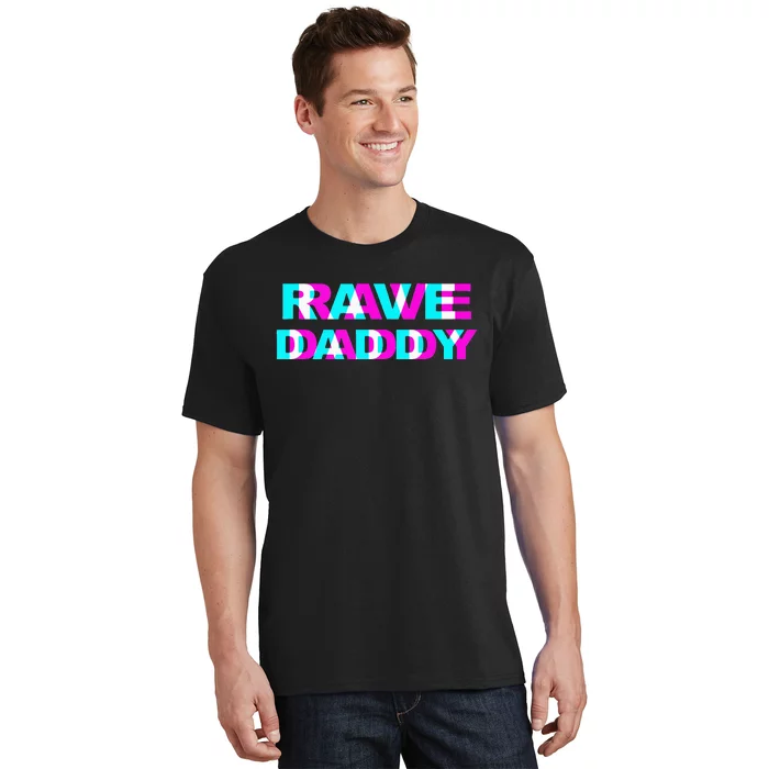 Rave Daddy EDM Music Festival Father Optical Illusion Trippy T-Shirt