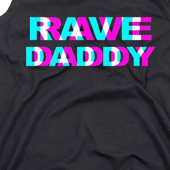 Rave Daddy EDM Music Festival Father Optical Illusion Trippy Tank Top