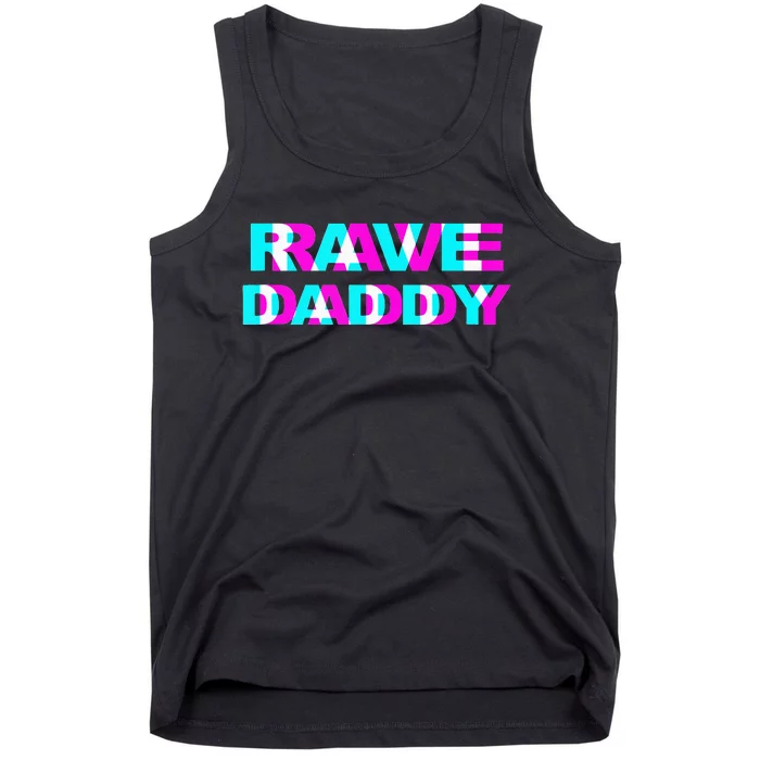 Rave Daddy EDM Music Festival Father Optical Illusion Trippy Tank Top