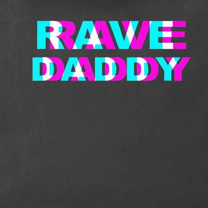 Rave Daddy EDM Music Festival Father Optical Illusion Trippy Zip Tote Bag