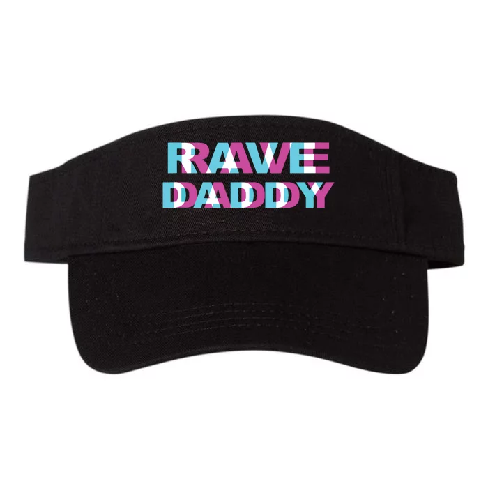 Rave Daddy Edm Music Festival Father Optical Illusion Trippy Tank Top Valucap Bio-Washed Visor