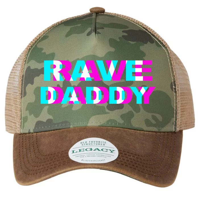 Rave Daddy Edm Music Festival Father Optical Illusion Trippy Legacy Tie Dye Trucker Hat