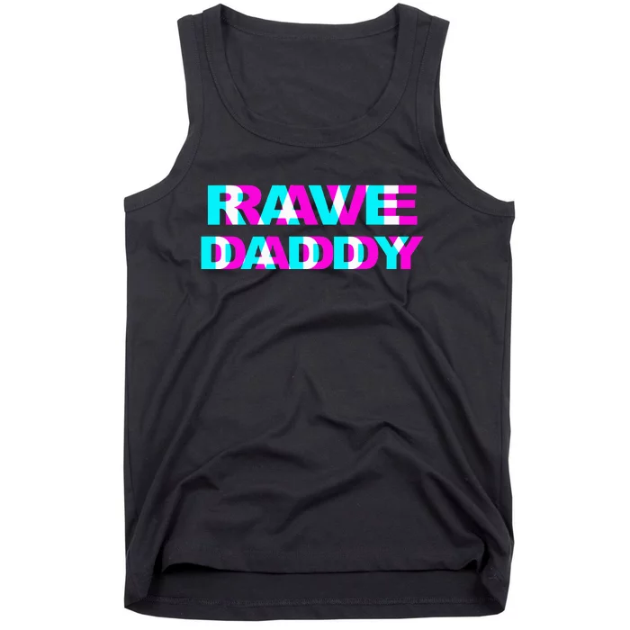 Rave Daddy Edm Music Festival Father Optical Illusion Trippy Tank Top