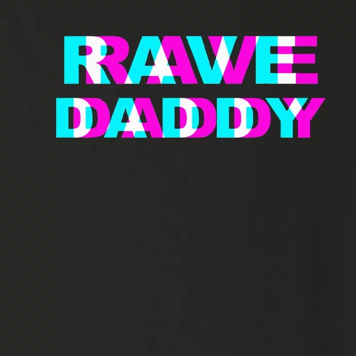 Rave Daddy Edm Music Festival Father Optical Illusion Trippy Toddler Long Sleeve Shirt