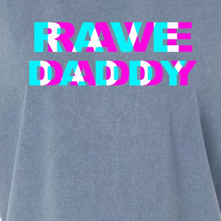 Rave Daddy Edm Music Festival Father Optical Illusion Trippy Garment-Dyed Women's Muscle Tee