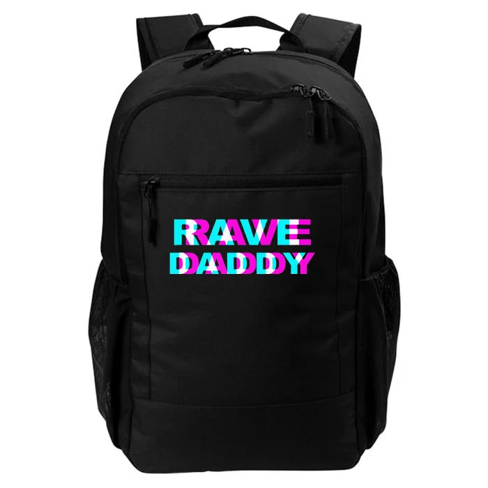 Rave Daddy EDM Music Festival Father Optical Illusion Trippy Daily Commute Backpack