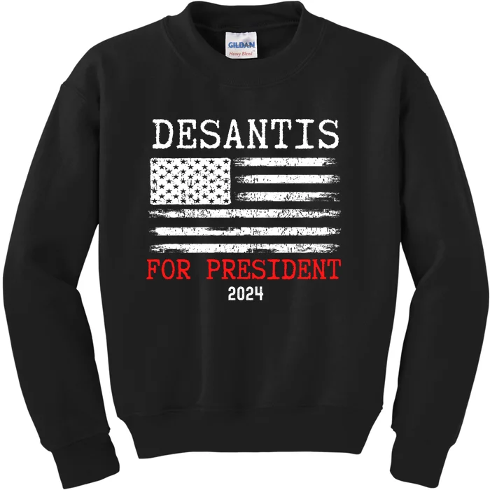 Ron Desantis For President 2024 Kids Sweatshirt