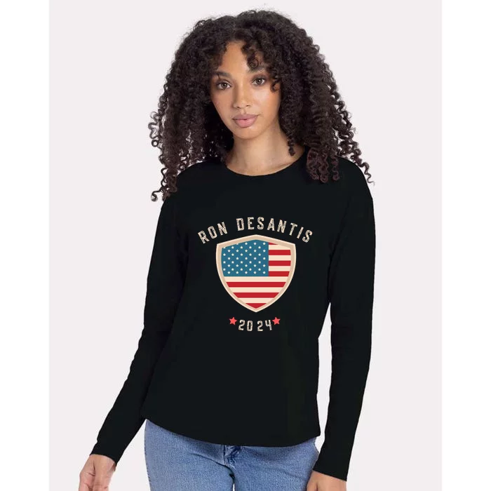 Ron Desantis For President 2024 Womens Cotton Relaxed Long Sleeve T-Shirt