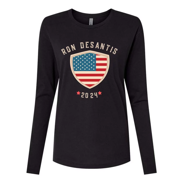 Ron Desantis For President 2024 Womens Cotton Relaxed Long Sleeve T-Shirt