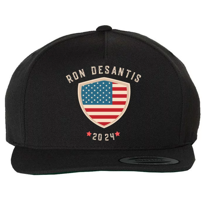 Ron Desantis For President 2024 Wool Snapback Cap