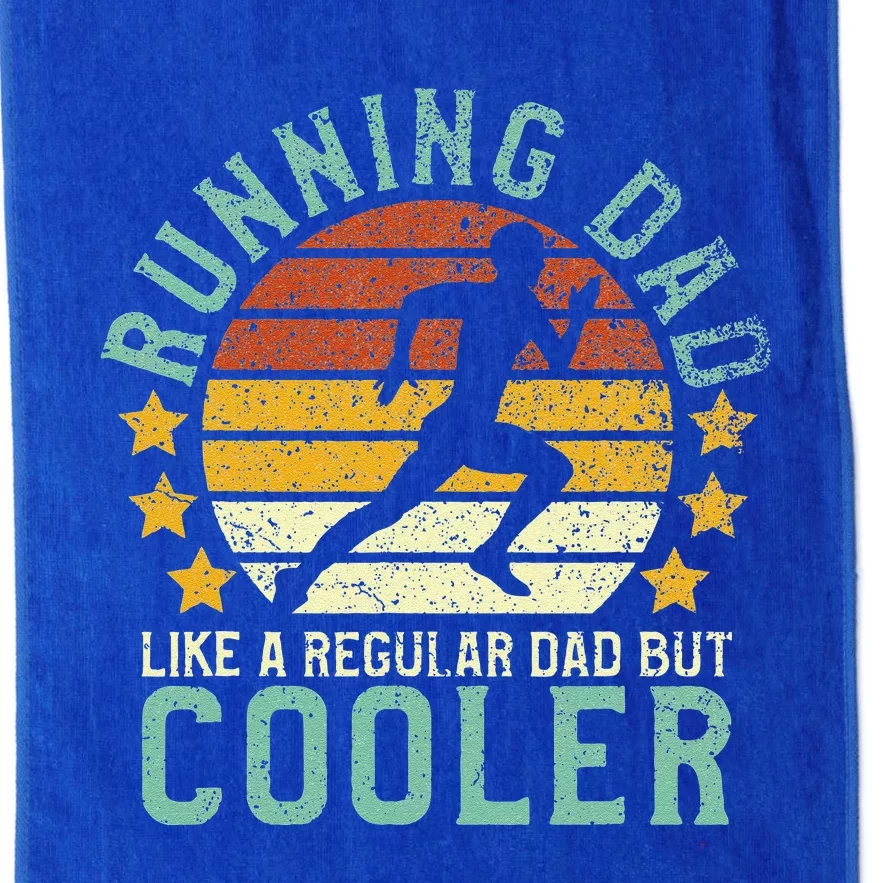 Running Dad Funny Marathon Runner Fathers Day Gift Platinum Collection Golf Towel