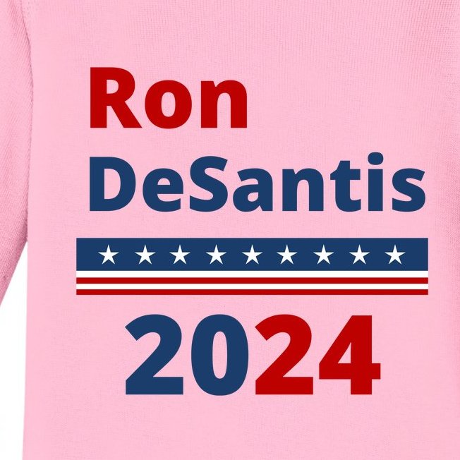 Ron DeSantis for President 2024 Presidential Election Baby Long Sleeve Bodysuit