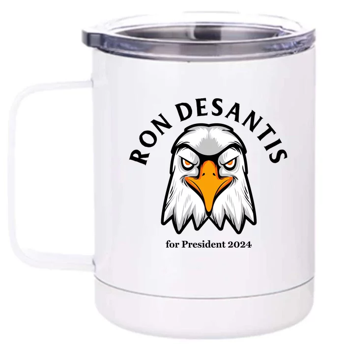 Ron Desantis For President 2024 Front & Back 12oz Stainless Steel Tumbler Cup