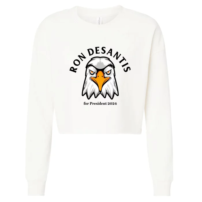 Ron Desantis For President 2024 Cropped Pullover Crew