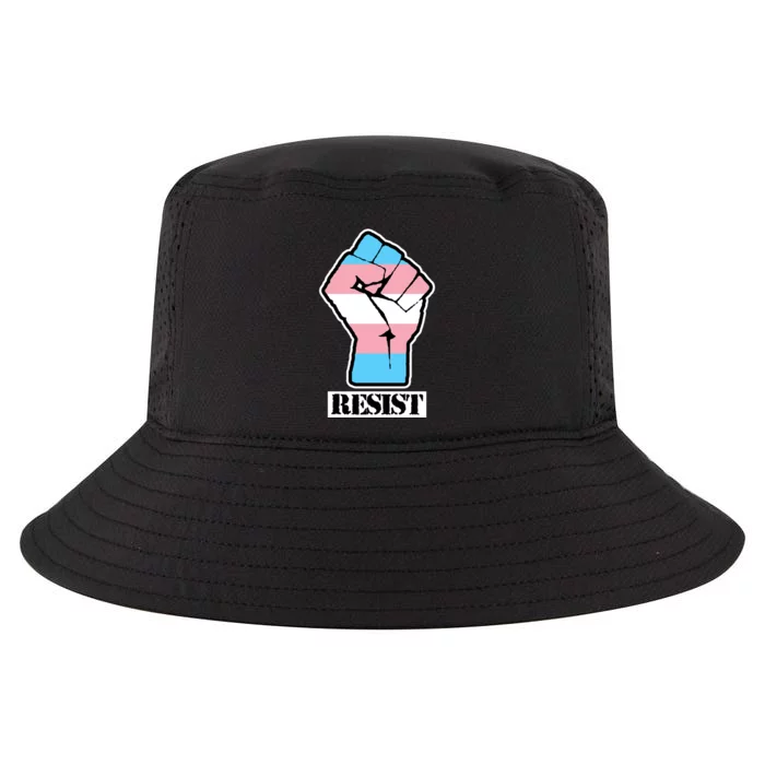 Resist Demigirl Fist Flag Cool Comfort Performance Bucket Hat