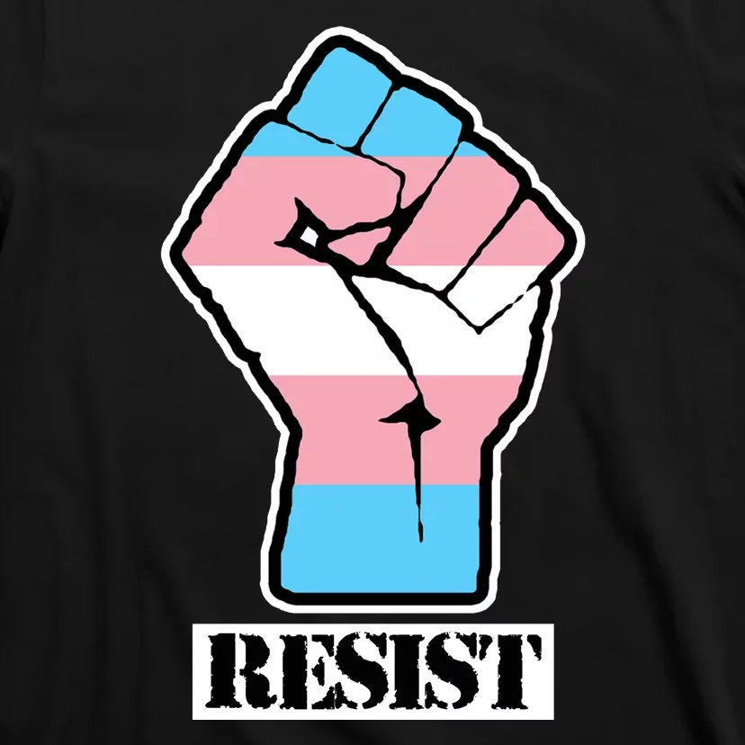 Resist Demigirl Fist Flag T-Shirt