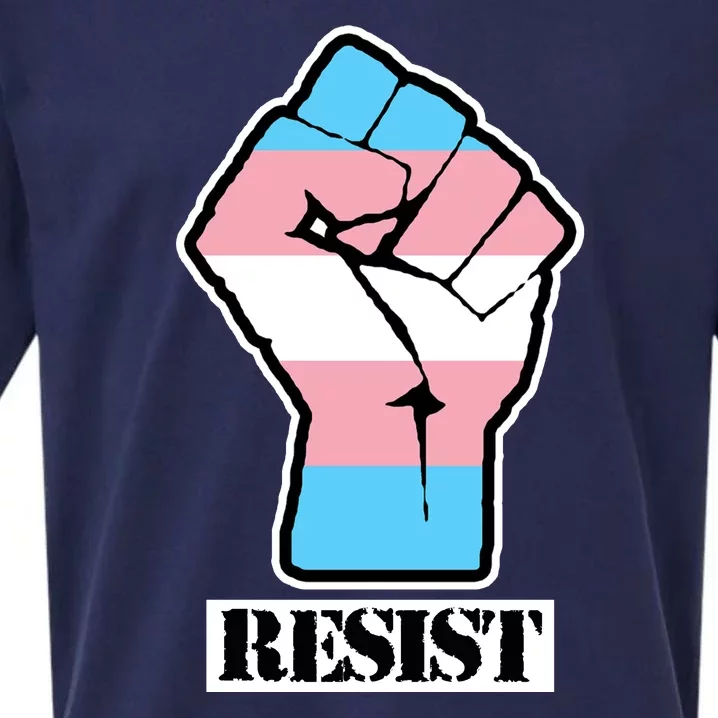 Resist Demigirl Fist Flag Sueded Cloud Jersey T-Shirt