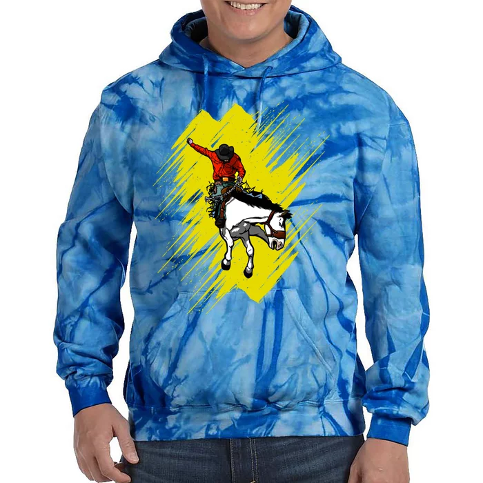 Rodeo Dance For Cow And Horse Riding Lovers Cool Gift Tie Dye Hoodie