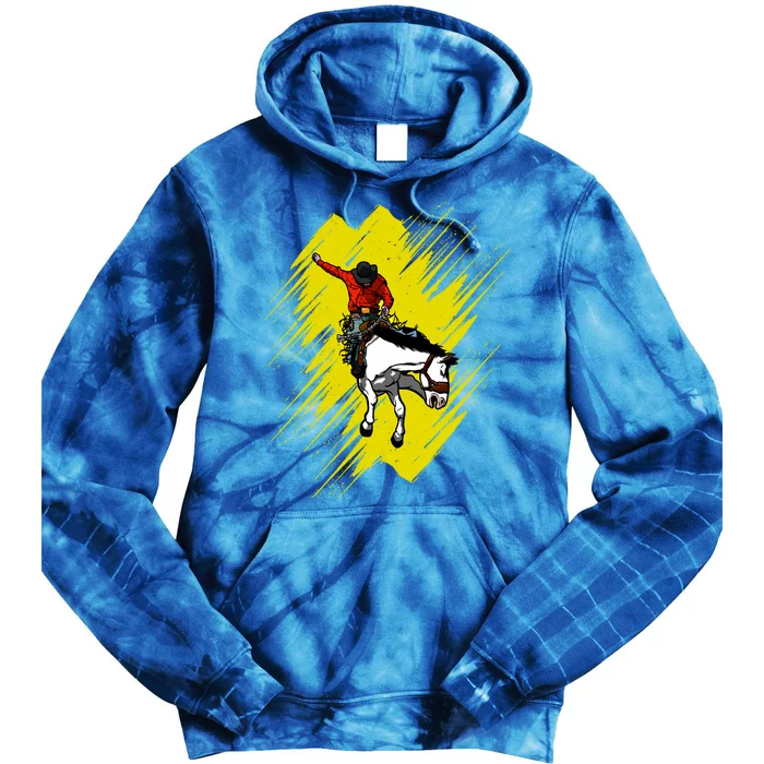 Rodeo Dance For Cow And Horse Riding Lovers Cool Gift Tie Dye Hoodie