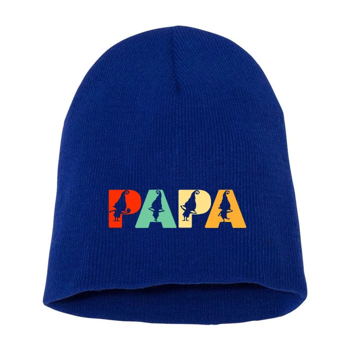 Retro Dad Funny Papa Father's Day Gift Short Acrylic Beanie