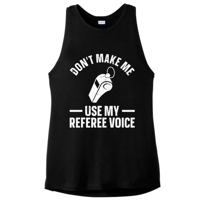 Referee Design For Reffing Ref Sport Referee Ladies Tri-Blend Wicking Tank