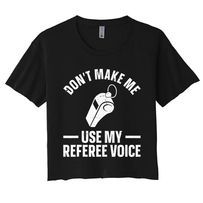 Referee Design For Reffing Ref Sport Referee Women's Crop Top Tee