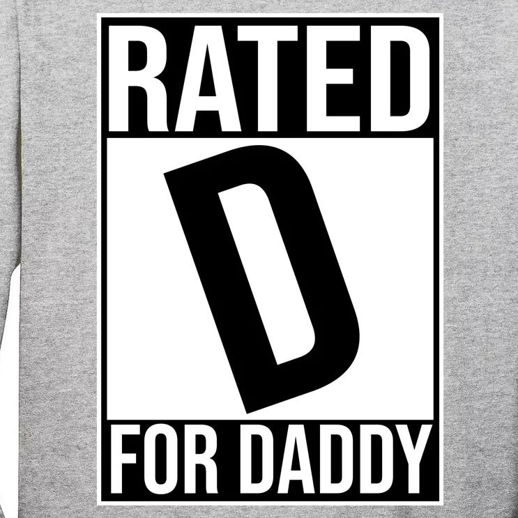 Rated D For Daddy Funny Gift For Dad Tall Long Sleeve T-Shirt