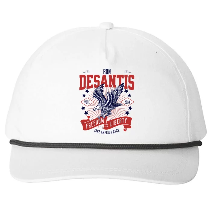 Ron Desantis For President 2024 Snapback Five-Panel Rope Hat